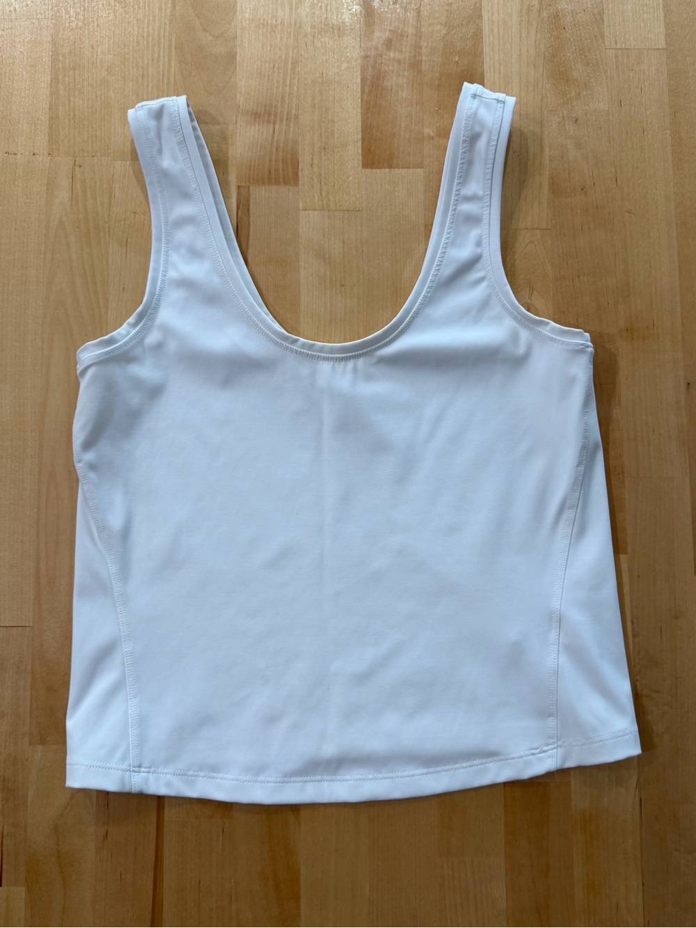 SPANX White Scoop Neck Tank Top